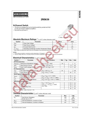 2N5639_D26Z datasheet  